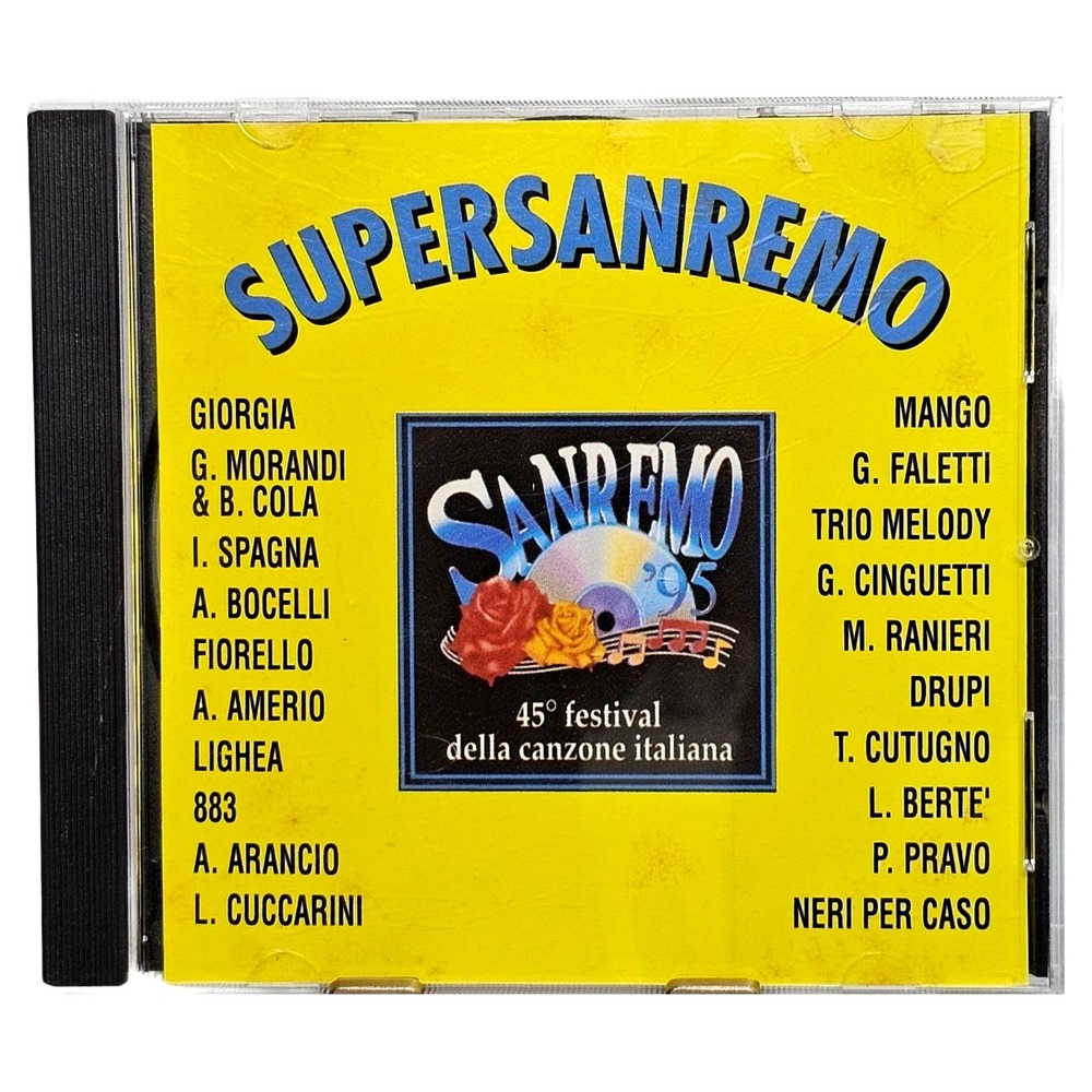 Supersanremo 95 CD Various Artists Italian Pop Compilation Music Records Inc EUC